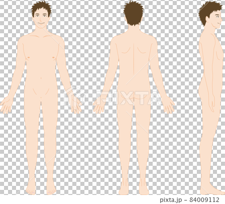 男性の全身像　セット 84009112