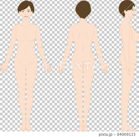 女性の全身像　セット 84009115