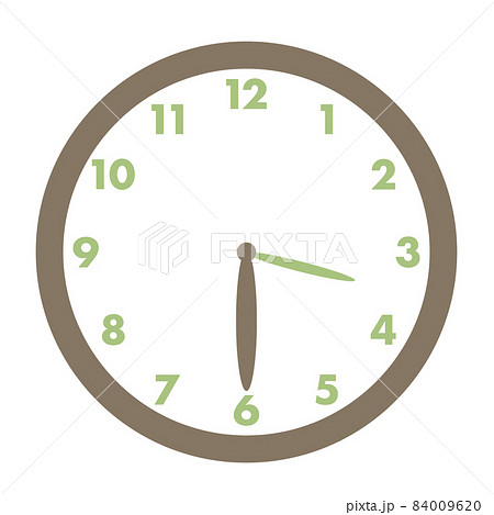 時計 3時30分のイラスト素材 [84009620] - PIXTA