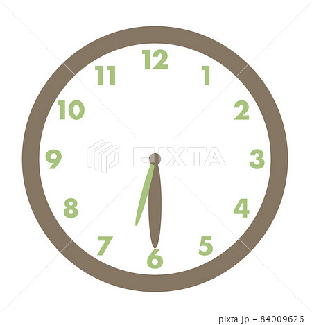 時計 6時30分 84009626
