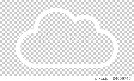 簡單的雲圖(黑底白線) 簡單的雲圖(黑底白線) 84009743