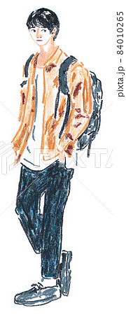 リュックの男 84010265