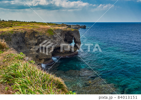 Beautiful coastline of Okinawa island in Japan 84013151