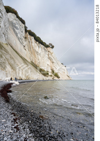 Beautiful chalk cliffs at Mons Klint in Denmark 84013218