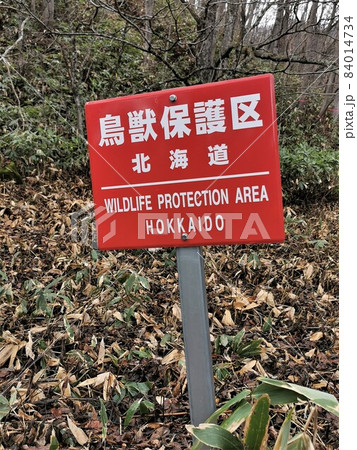鳥獣保護区看板・北海道 鳥獣保護区看板・北海道 84014734