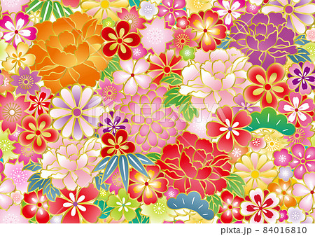 シームレス 和柄 背景 フレーム パターン シームレス 和柄 背景 フレーム パターン 84016810