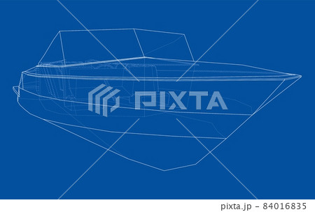 Modern boat with seats 84016835