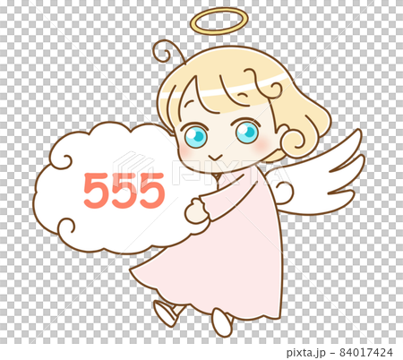Angel and angel number 555 pink 84017424