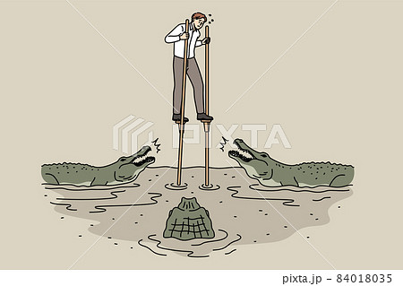 Business danger and challenge concept 84018035