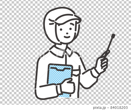 Vector illustrations of food factories and school lunch staff with pointers / hospitals / factories / cooks 84018203