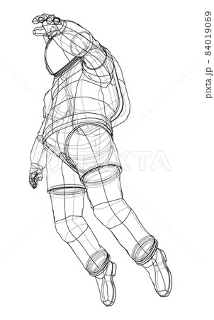 Astronaut concept. 3d illustration 84019069