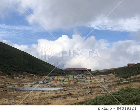双六小屋のテント場 双六小屋のテント場 84019321