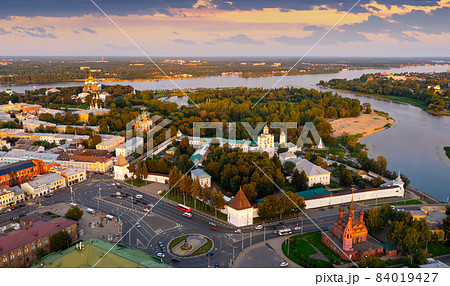 Aerial view of Yaroslavl, Russia 84019427