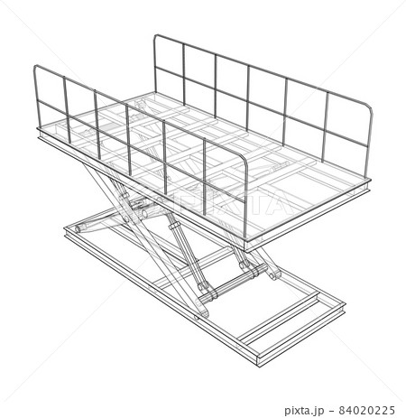 Scissors lift concept outline Scissors lift concept outline 84020225
