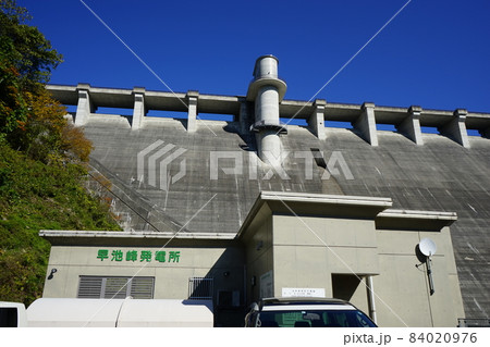 秋の早池峰ダムからの風景 秋の早池峰ダムからの風景 84020976
