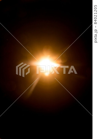 Abstract Natural Sun flare on the black Abstract Natural Sun flare on the black 84021205