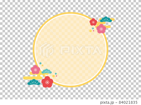 和風のフレーム背景 84021835
