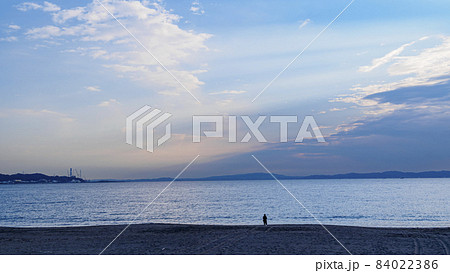 湘南三浦半島の神奈川県三浦市の三浦海岸の冬 84022386