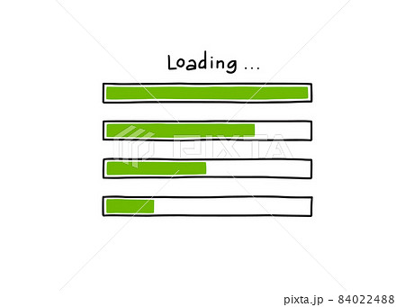 Loading bar doodle element. Hand drawn 84022488