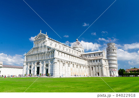 Pisa Cathedral Duomo Cattedrale and Leaning Tower Torre on Piazza del Miracoli square Pisa Cathedral Duomo Cattedrale and Leaning Tower Torre on Piazza del Miracoli square 84022918