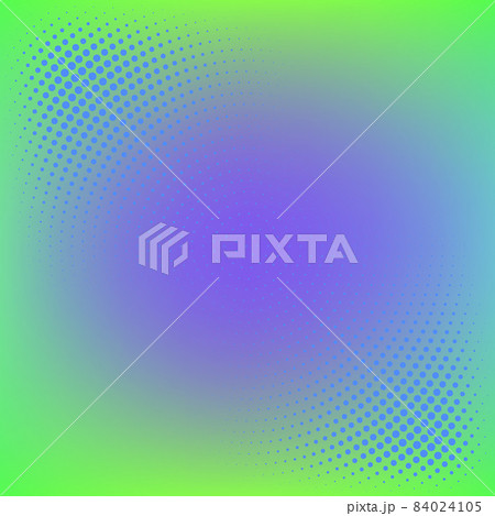 Abstract green blue background with blue halftone circles, design element 84024105