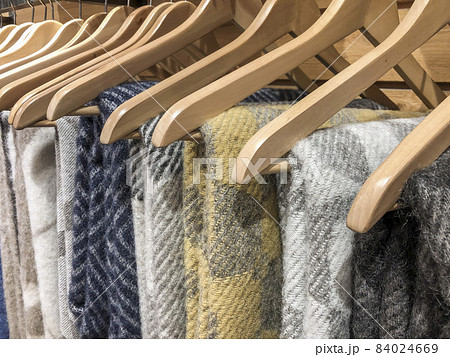 hanged clothes on a store hanged clothes on a store 84024669