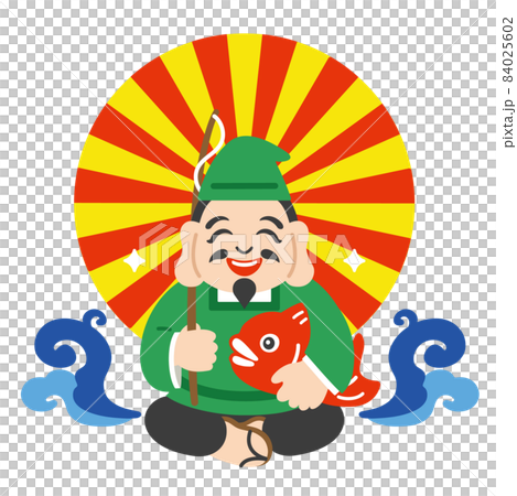 商売繁盛の神様 恵比寿 福の神のイラスト素材 [84025602] - PIXTA