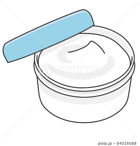 軟膏容器に入った白い軟膏 84026088