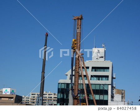 ビル建設現場 安全第一 ビル建設現場 安全第一 84027458