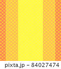 黄色とオレンジの斜めストライプと縦ストライプの背景 84027474