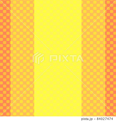黄色とオレンジの斜めストライプと縦ストライプの背景のイラスト素材