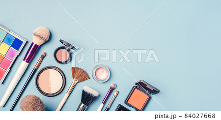 A set of different cosmetics for make-up. A set of different cosmetics for make-up. 84027668