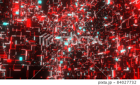 Vj Grid Cyberspace Tunnel Red There Is Another Stock Illustration