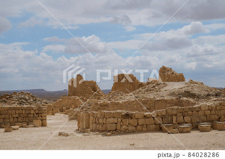 ruins of an ancient Nabatean city in the northern Negev ruins of an ancient Nabatean city in the northern Negev 84028286