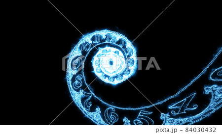 The classic spiral electric zipper dial is endless. 3D rendering 84030432