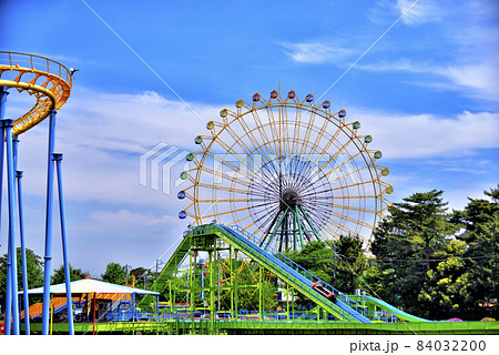 【群馬】伊勢崎　華蔵寺公園の観覧車と急流すべり 84032200