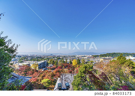 禅林寺（永観堂）の風景　多宝塔から俯瞰した京都の町並み　京都府京都市 84033173