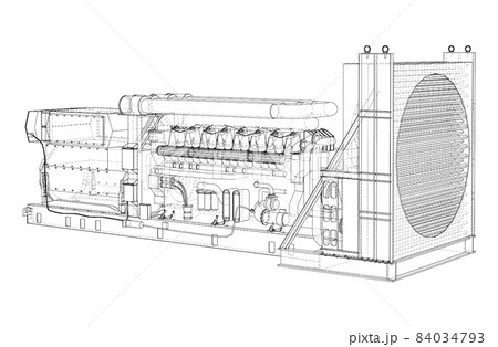 Large industrial diesel generator Large industrial diesel generator 84034793