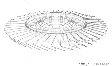 Turbine wheel concept outline Turbine wheel concept outline 84034812