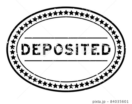 Grunge black deposited word oval rubber seal stamp on white background Grunge black deposited word oval rubber seal stamp on white background 84035601