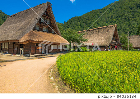 富山県　世界遺産　五箇山　菅沼集落 84036134