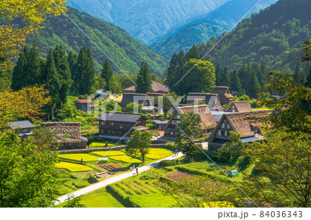 富山県　世界遺産　五箇山　相倉集落 84036343