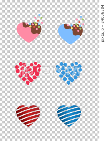 Heart mark vector set 84036584