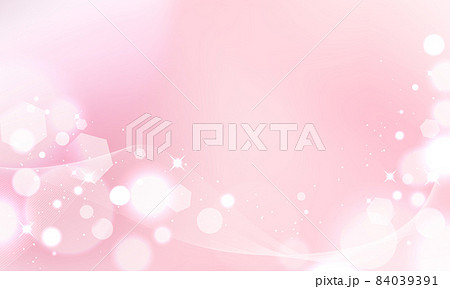 ピンクのキラキラ背景のイラスト素材