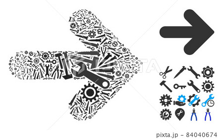 Mosaic Arrow Direction of Service Tools Mosaic Arrow Direction of Service Tools 84040674