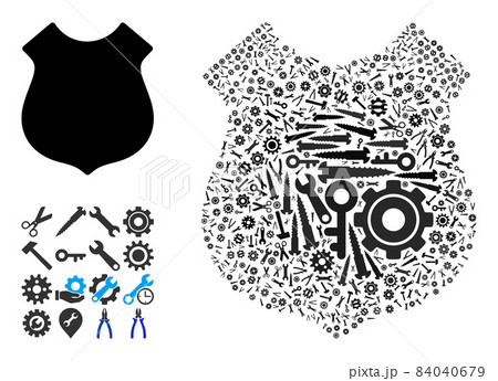 Composition Shield of Industrial Tools Composition Shield of Industrial Tools 84040679