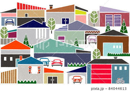 緑のある住宅街 84044613