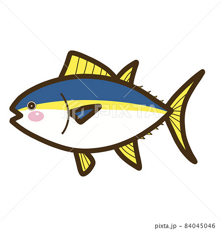 イラスト素材 海の生き物 マグロのイラスト素材