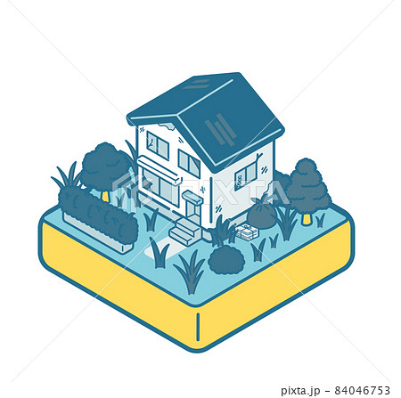 空き家のイラスト素材