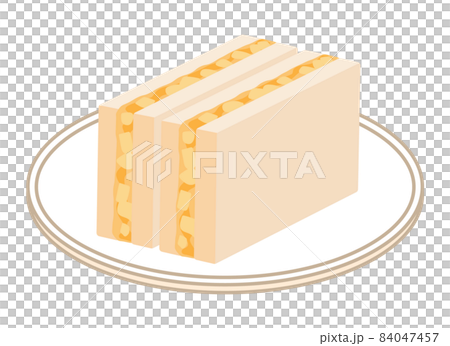 たまごサンド_四角に二分割 84047457